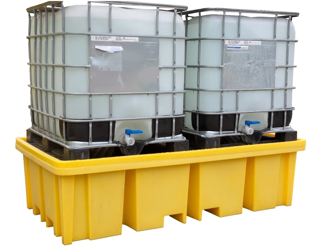 BB2FW IBC Spill Pallet for Safe Containment of double ibc tanks