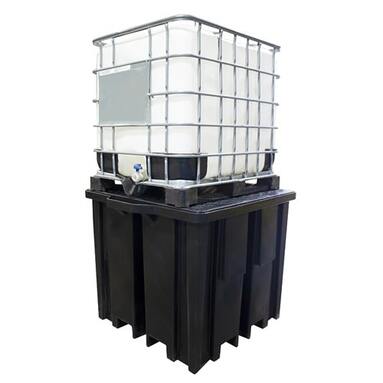 Recycled Poly IBC Spill Pallet With 4way FLT Access, ROMOLD-BB1FWR