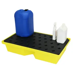 Plastic Spill Tray with Grate for can and small drums