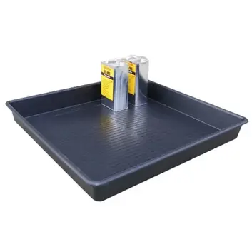 Plastic drip tray for chemical spill